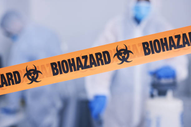 Professional Biohazard Cleanup technician working in Waynesville, MO